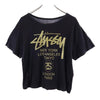 ステューシー ロゴプリント 半袖 Tシャツ S ブラック系 STUSSY レディース