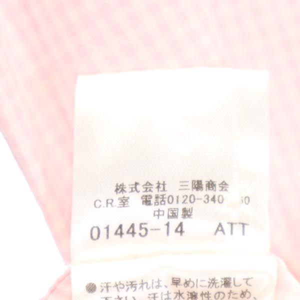 BURBERRY BLACK LABEL バーバリーブラックレーベル 三陽商会 チェック柄 半袖 シャツ 1 ピンク系 メンズ