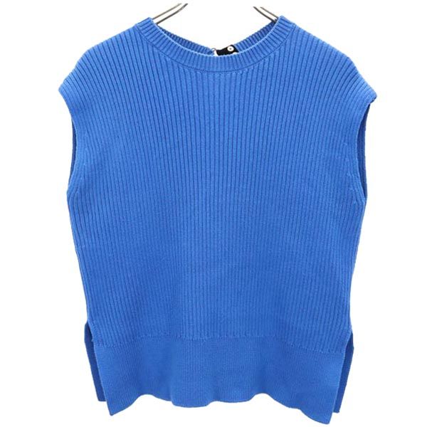 Mila Owen ミラオーウェン バックリボン ニット ベスト F 青 レディース