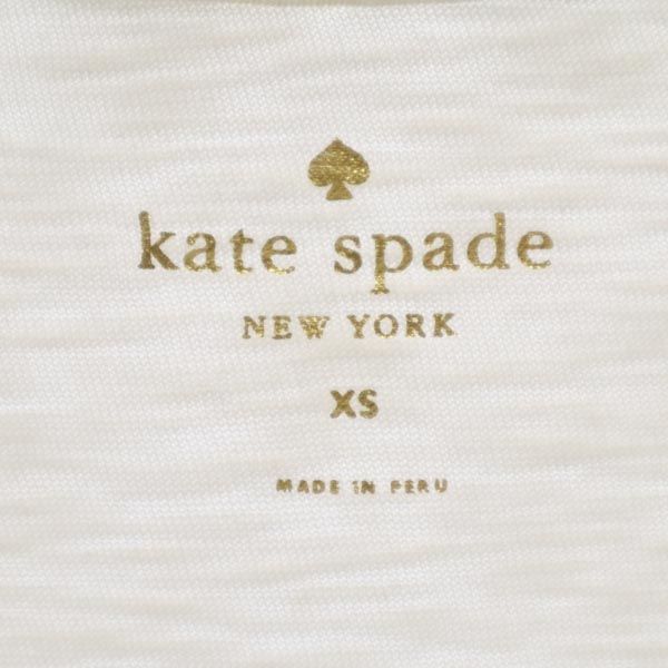 Kate Spade ケイトスペード リボン 半袖 Tシャツ XS ホワイト レディース
