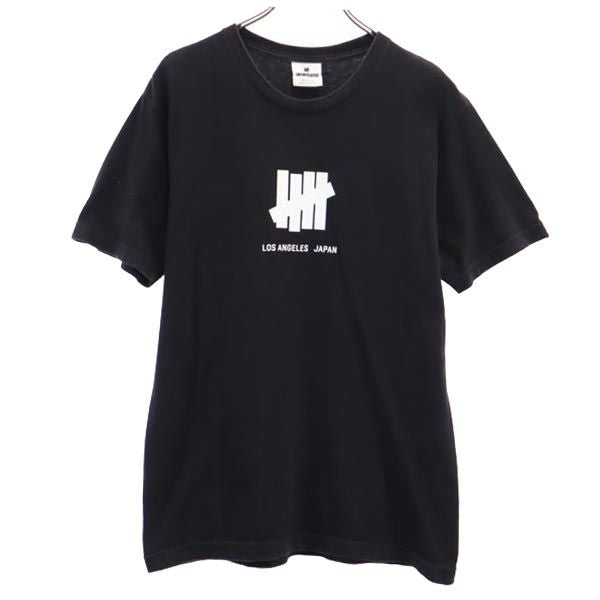 UNDEFEATED アンディフィーテッド ロゴプリント 半袖 Tシャツ M ブラック系 メンズ