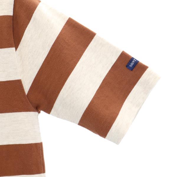 SAINT JAMES セントジェームス ボーダー 半袖 Tシャツ XXS ブラウン系 レディース