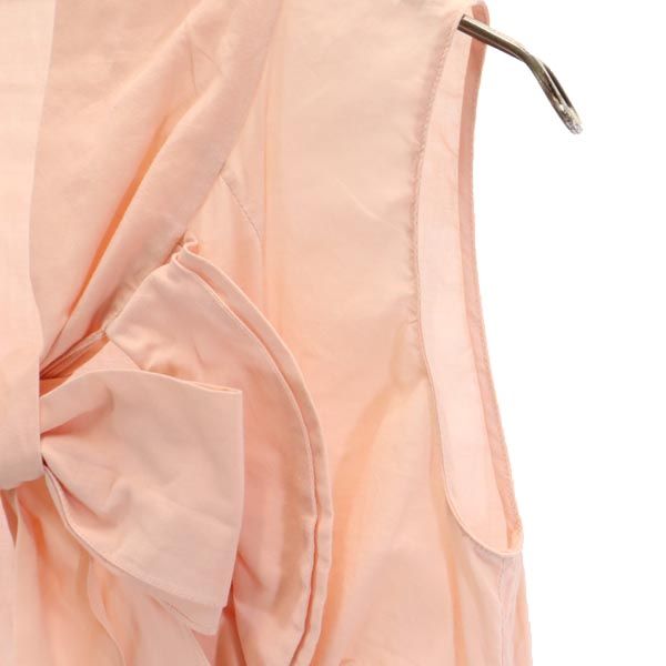 MARNI マルニ ノースリーブ フリルリボン シャツ ピンク系 レディース