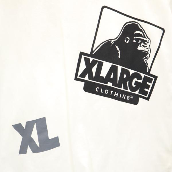 XLARGE エクストララージ ロゴプリント 半袖 Tシャツ S ホワイト系 メンズ