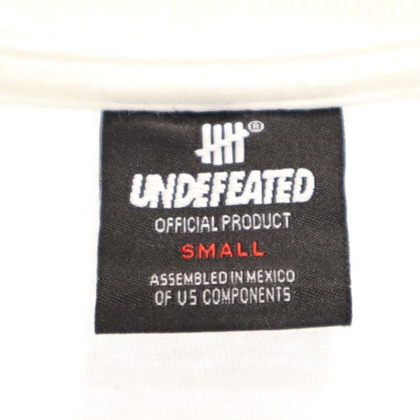 UNDEFEATED アンディフィーテッド ロゴプリント 半袖 Tシャツ S ホワイト系 メンズ