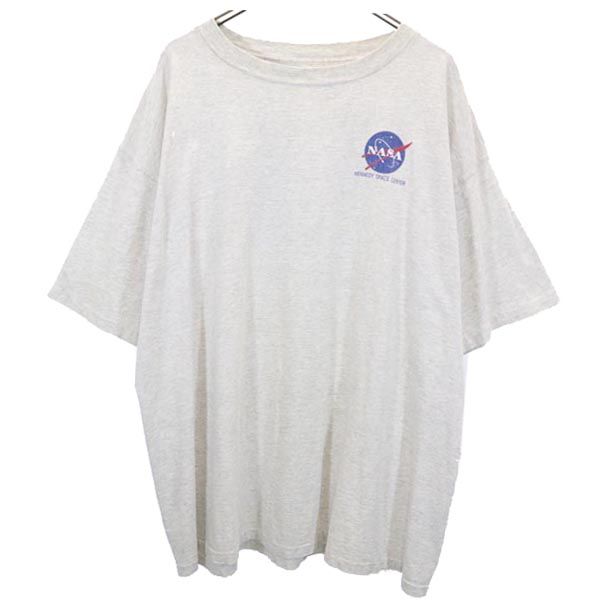 NASA ナサ 90s オールド バックプリント 半袖 Tシャツ グレー系 メンズ