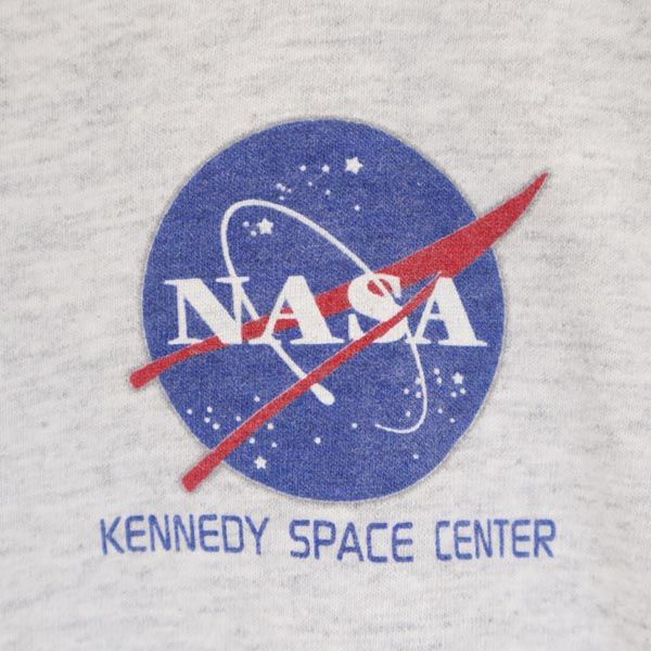 NASA ナサ 90s オールド バックプリント 半袖 Tシャツ グレー系 メンズ