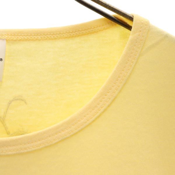 anbil アンビル 90s オールド USA製 プリント 半袖 Tシャツ S イエロー系 メンズ