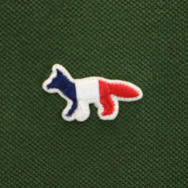 メゾンキツネ 半袖 ポロシャツ XS グリーン MAISON KITSUNE レディース