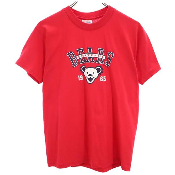 Hanes ヘインズ 90s 1999年 グレイトフル・デッド プリント 半袖 Tシャツ L（14-16） レッド系 キッズ