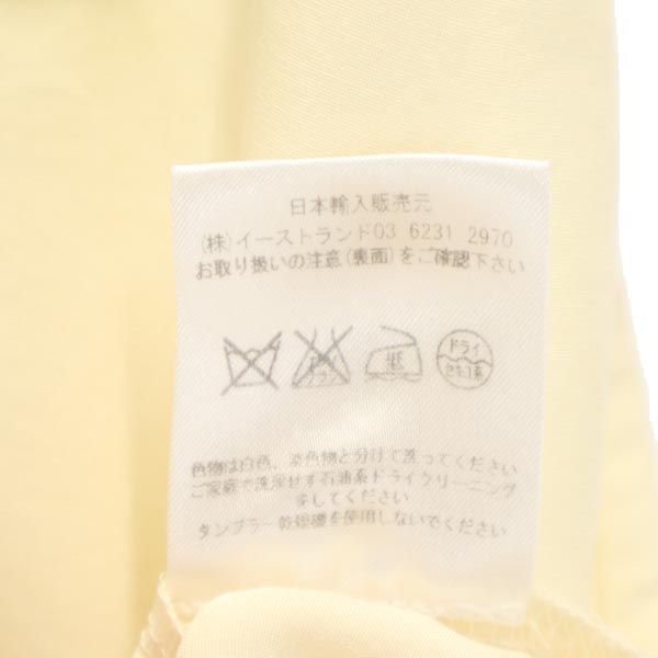 MAISON KITSUNE メゾンキツネ フランス製 シルク 半袖 Tシャツ S ベージュ系 胸ポケット レディース