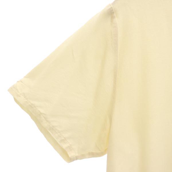 MAISON KITSUNE メゾンキツネ フランス製 シルク 半袖 Tシャツ S ベージュ系 胸ポケット レディース