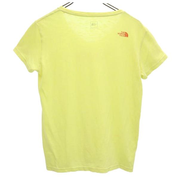 THE NORTH FACE ノースフェイス NTW31444 半袖 Vネック Tシャツ L イエロー系 レディース