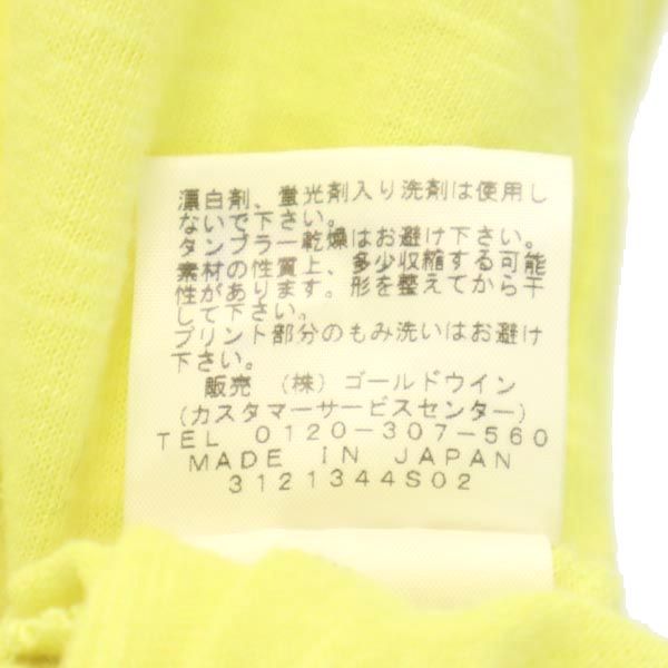 THE NORTH FACE ノースフェイス NTW31444 半袖 Vネック Tシャツ L イエロー系 レディース