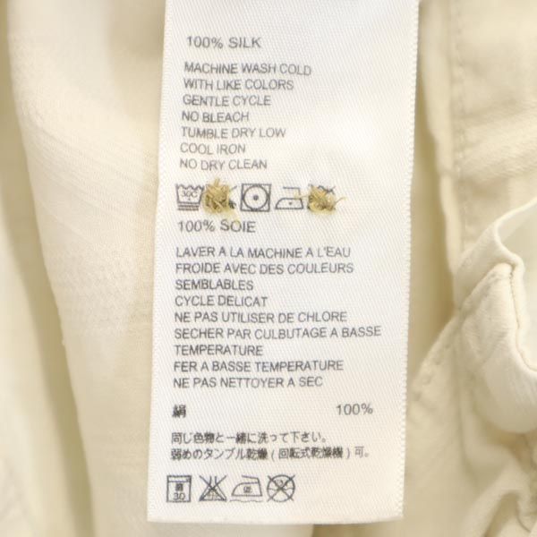 トミーバハマ シルク100％ 半袖 アロハシャツ M ベージュ系 Tommy Bahama オープンカラー メンズ