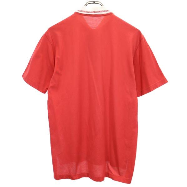 Aquascutum アクアスキュータム 日本製 半袖 ポロシャツ レッド系 レディース