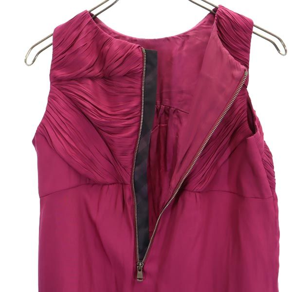 BURBERRY バーバリー 日本製 三陽商会 ノースリーブ カットソー 38 パープル系 レディース