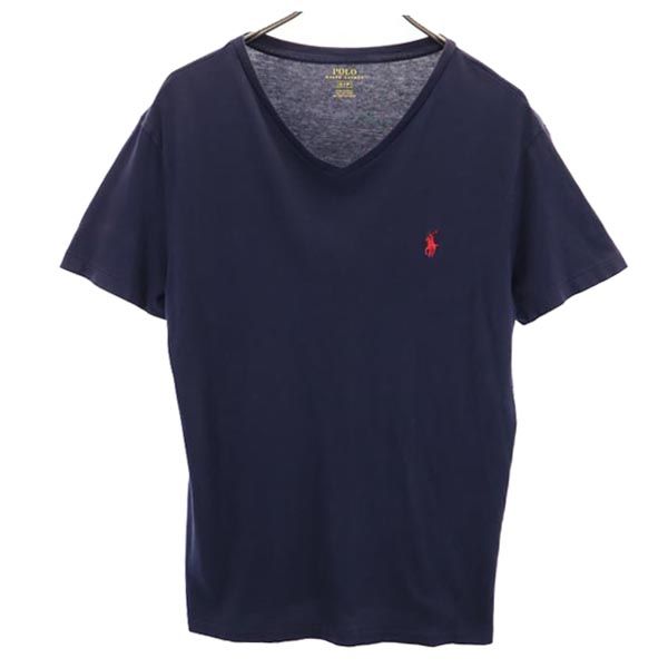 POLO RALPH LAUREN ポロラルフローレン 半袖 Vネック Tシャツ S ネイビー系 メンズ