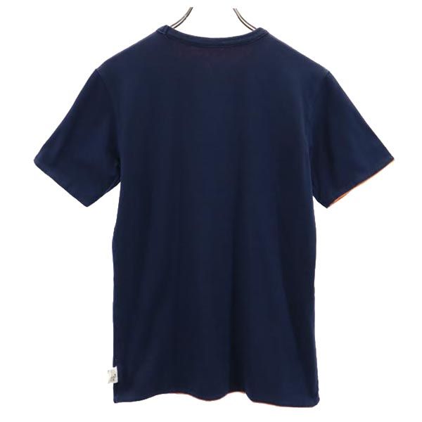 A BATHING APE アベイシングエイプ 日本製 プリント 半袖 リバーシブル Tシャツ S オレンジ系 メンズ