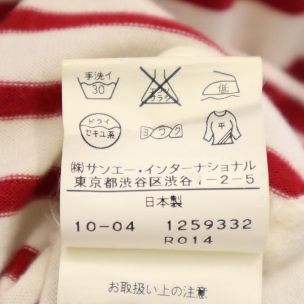 PEARLY GATES パーリーゲイツ 日本製 ゴルフ 半袖 ワンピース 0 レッド×ホワイト レディース