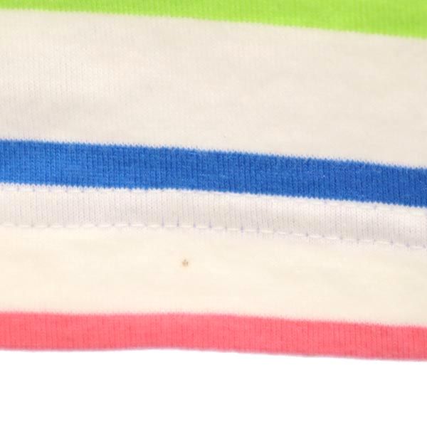 A BATHING APE アベイシングエイプ ボーダー 半袖 Tシャツ SHORT ホワイト系 レディース