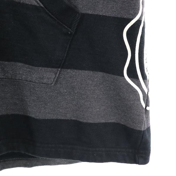 PEARLY GATES パーリーゲイツ 日本製 ボーダー ゴルフ 7分袖 チュニック 1 グレー系 レディース