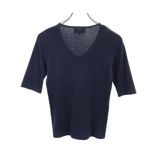 Emporio Armani エンポリオアルマーニ 半袖 Vネック Tシャツ M ネイビー レディース