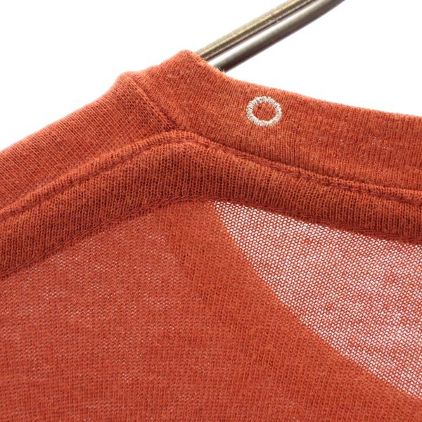 YAECA ヤエカ 日本製 長袖 Tシャツ M ブラウン系 胸ポケット ロンT メンズ