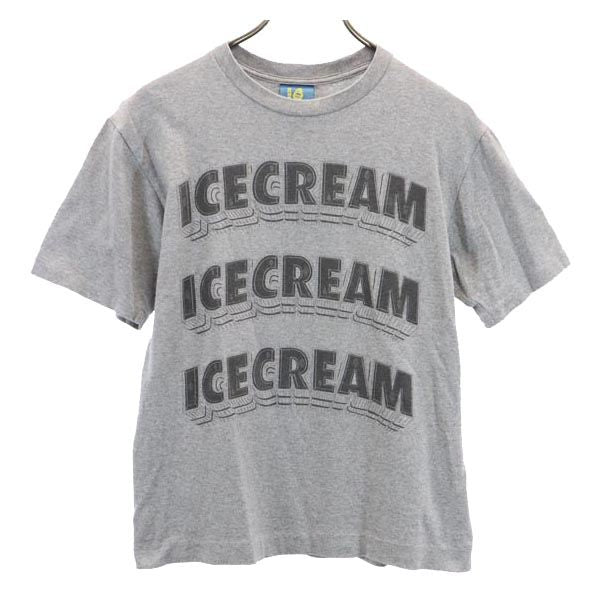 ICE CREAM BILLIONAIRE BOYS CLUB アイスクリーム ビリオネアボーイズクラブ 日本製 プリント 半袖 Tシャツ S グレー系 メンズ