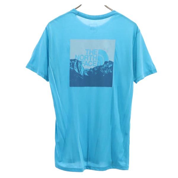 THE NORTH FACE ノースフェイス NT32183 バックプリント 半袖 Tシャツ M ブルー系 アウトドア メンズ