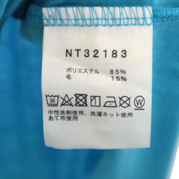 THE NORTH FACE ノースフェイス NT32183 バックプリント 半袖 Tシャツ M ブルー系 アウトドア メンズ