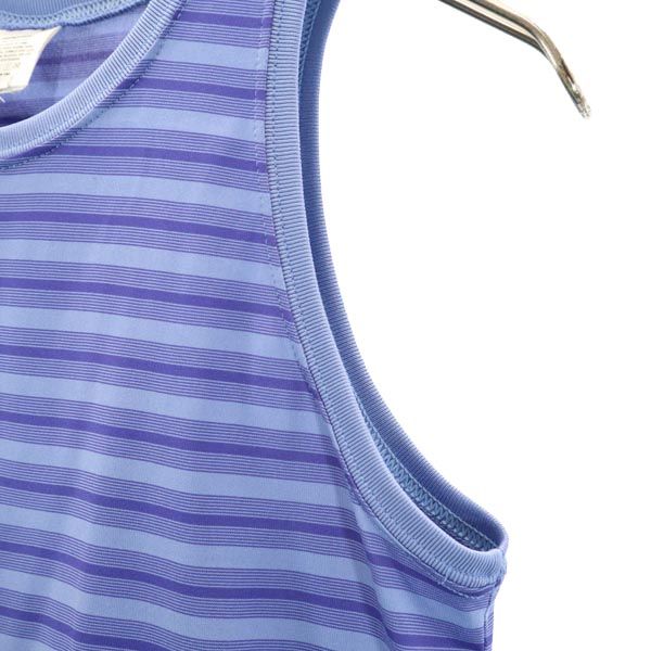 patagonia パタゴニア USA製 ボーダー タンクトップ S ブルー系 レディース