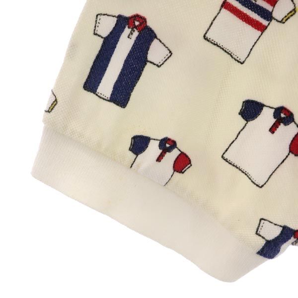 PEARLY GATES パーリーゲイツ 日本製 ゴルフ 半袖 ポロシャツ 2 ホワイト系 鹿の子 メンズ