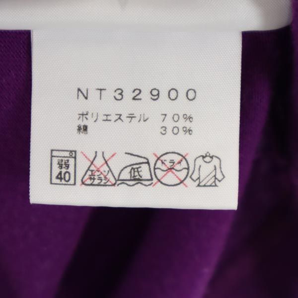 THE NORTH FACE ノースフェイス NT32900 半袖 Tシャツ S パープル アウトドア クルーネック メンズ