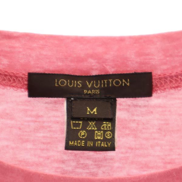 LOUIS VUITTON ルイヴィトン イタリア製 半袖 フリル カットソー M ピンク系 レディース