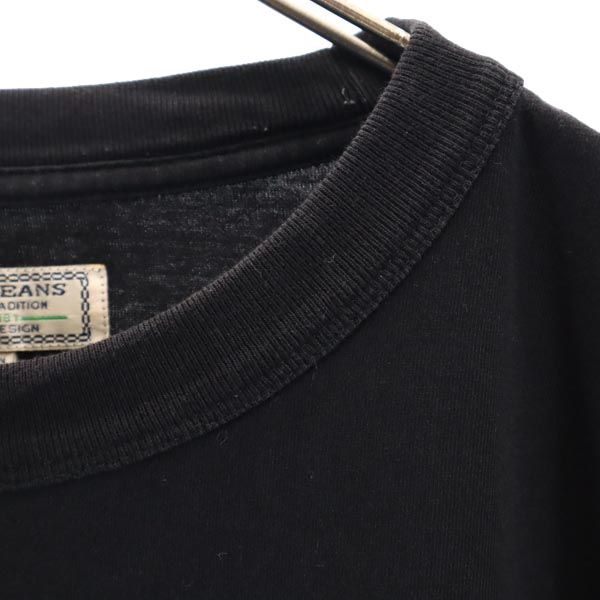 Guess ゲス トライアングルロゴ プリント 半袖 Tシャツ S ブラック系 メンズ