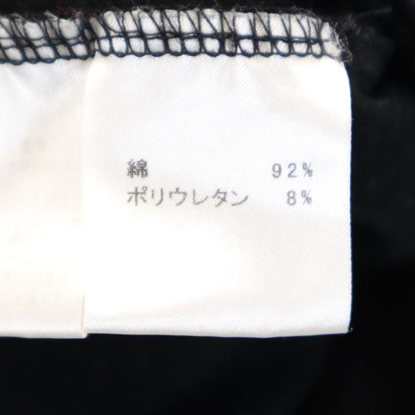 Emporio Armani エンポリオアルマーニ 日本製 バック ラインストーン付 半袖 Vネック Tシャツ S 黒 レディース