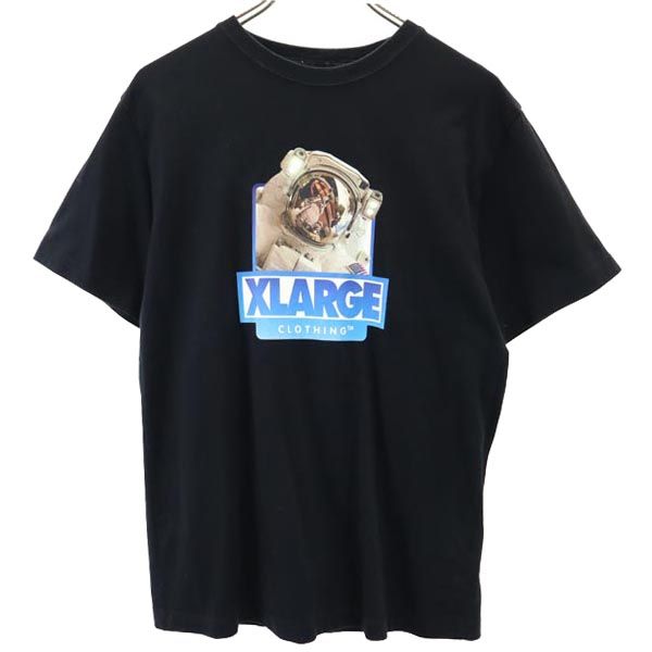 XLARGE エクストララージ ロゴプリント 半袖 Tシャツ S ブラック メンズ