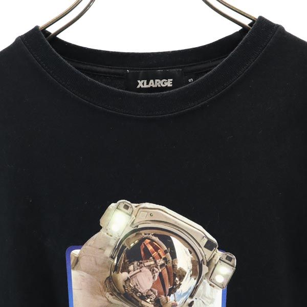XLARGE エクストララージ ロゴプリント 半袖 Tシャツ S ブラック メンズ