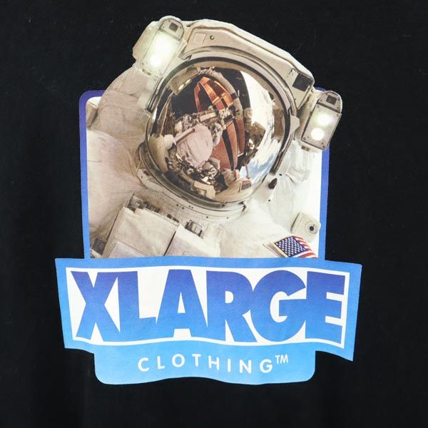 XLARGE エクストララージ ロゴプリント 半袖 Tシャツ S ブラック メンズ