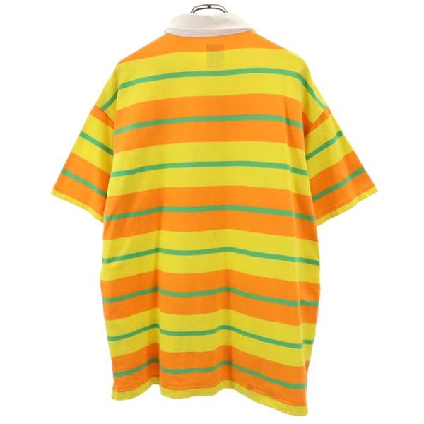 have a good time ハブアグッドタイム ボーダー 半袖 ポロシャツ XL オレンジ系 メンズ