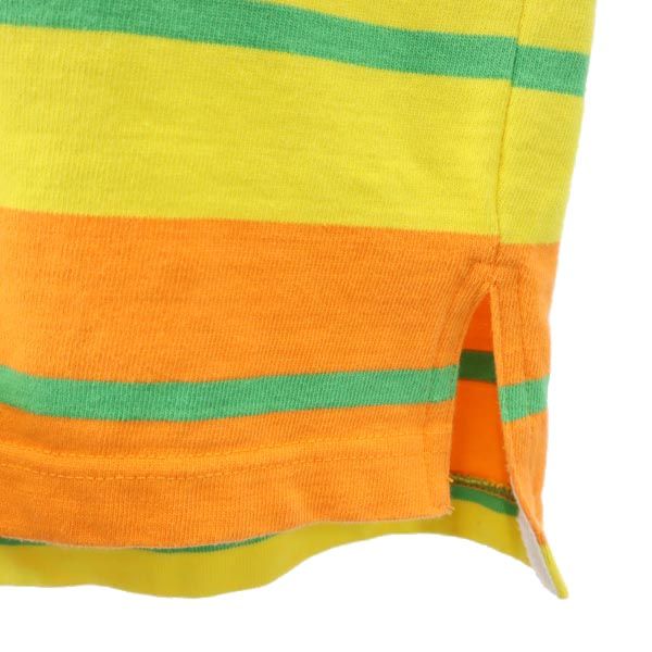 have a good time ハブアグッドタイム ボーダー 半袖 ポロシャツ XL オレンジ系 メンズ