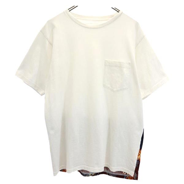 SOPHNET. ソフネット 日本製 バック切替デザイン 半袖 Tシャツ L ホワイト メンズ