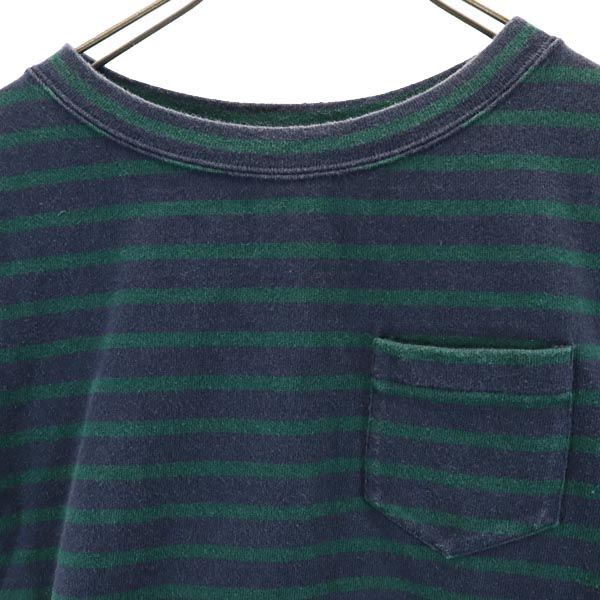 サカイ ボーダー デザイン 半袖 デザイン Tシャツ 2 グリーン Sacai 裏メッシュ カットソー レディース