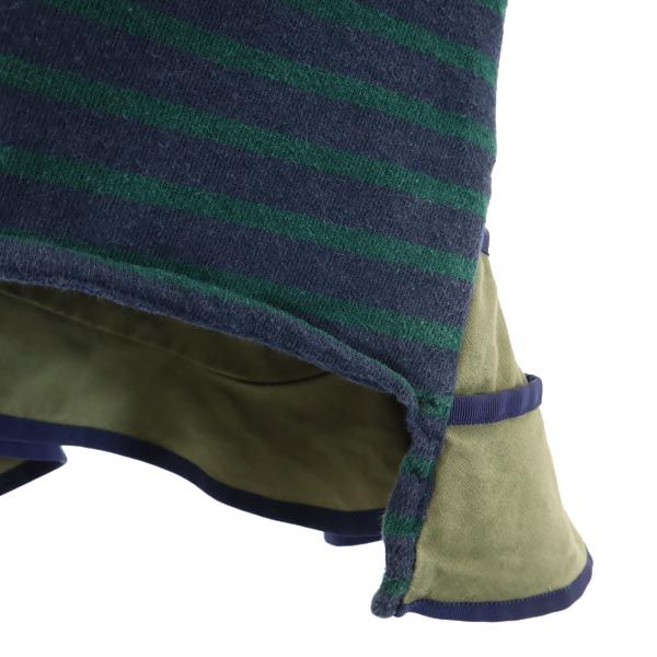 サカイ ボーダー デザイン 半袖 デザイン Tシャツ 2 グリーン Sacai 裏メッシュ カットソー レディース