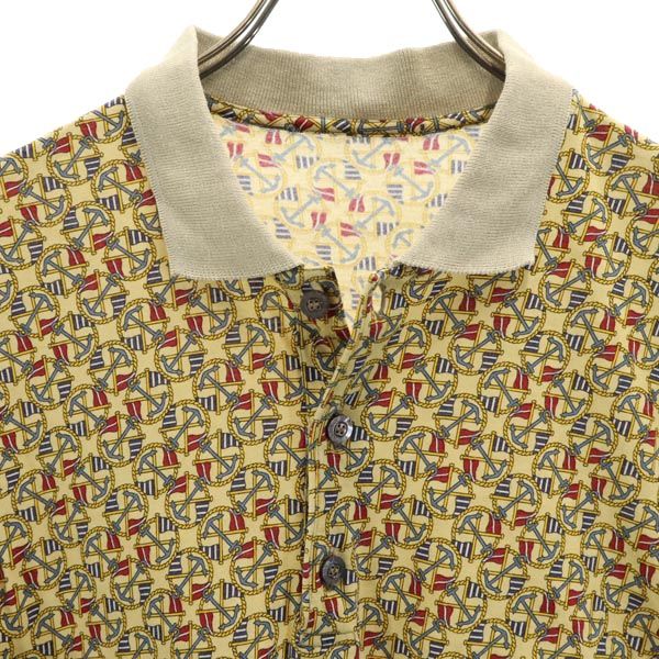 Salvatore Ferragamo サルヴァトーレフェラガモ イタリア製 半袖 ポロシャツ ベージュ系 メンズ