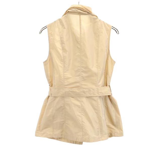 EVEX by KRIZIA エヴェックス バイ クリツィア 三陽商会 ノースリーブ シャツ 40 ベージュ ベルト付 レディース