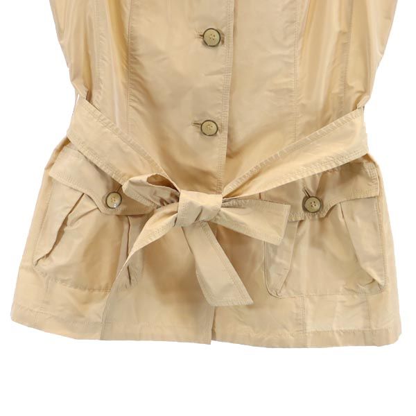 EVEX by KRIZIA エヴェックス バイ クリツィア 三陽商会 ノースリーブ シャツ 40 ベージュ ベルト付 レディース