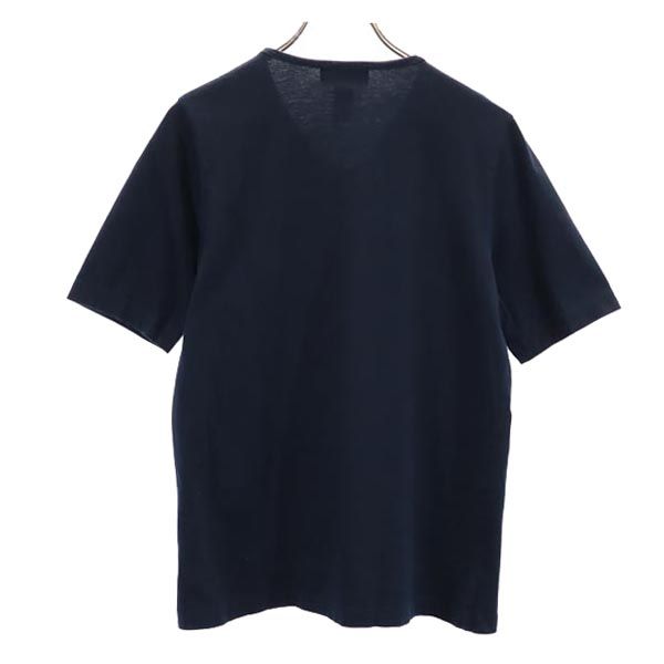 LAUREN RALPH LAUREN ローレンラルフローレン 半袖 Vネック Tシャツ S ネイビー系 レディース