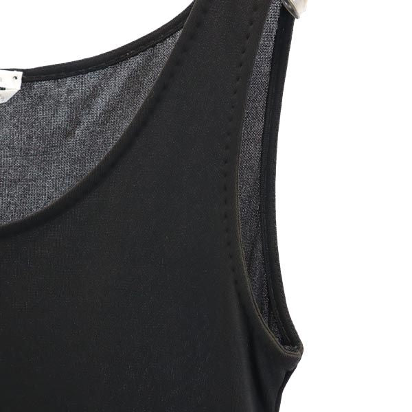 MAX MARA マックスマーラ ノースリーブ カットソー M 黒 裾スリット タンクトップ レディース